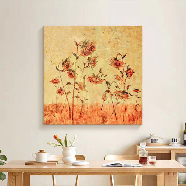 Tranh Hoa Sơn Dầu Nghệ Thuật Đẹp Trang Trí Phòng Khách - Mẫu Hoa Nghệ Thuật Treo Tường Đẹp Nhất Hiện Nay (H07)